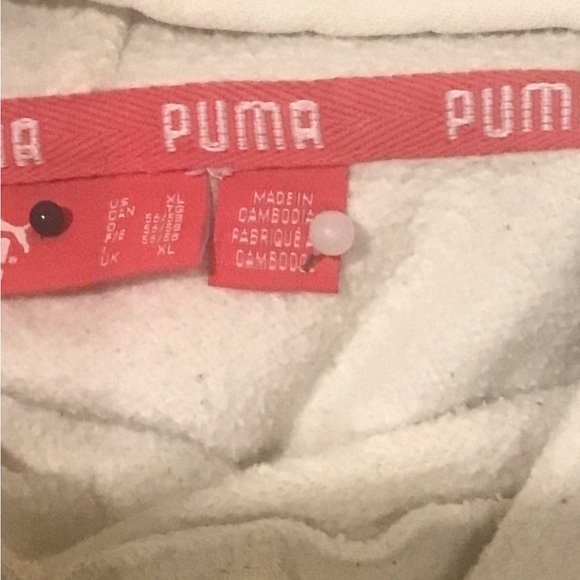 💕Host Pick💕🛍2 for$40🛍Puma men’s white slip on hoodie - Picture 3 of 4